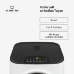 Klarstein Mobile Klimaanlage 12000 BTU WiFi leise Kühlen Entfeuchten Timer Fernbedienung – Bild 2