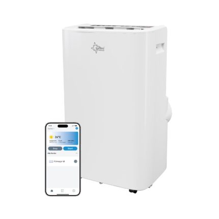 SUNTEC Mobile Klimaanlage 16000 BTU WiFi leise Kühlen Entfeuchten Timer Fernbedienung