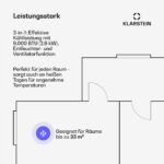 Klarstein Mobile Klimaanlage Abluftschlauch WiFi Kühlen Entfeuchten Timer Fernbedienung – Bild 3