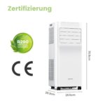 Comfee Mobile Klimaanlage 9000 BTU Abluftschlauch WiFi Kühlen Entfeuchten Timer Fernbedienung – Bild 9
