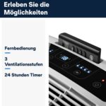 De'Longhi Mobile Klimaanlage Kühlen Entfeuchten Timer Fernbedienung – Bild 4
