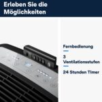 De'Longhi Mobile Klimaanlage leise Kühlen Entfeuchten Timer Fernbedienung – Bild 4