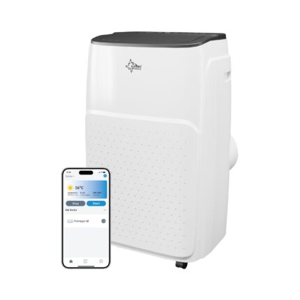 SUNTEC Mobile Klimaanlage 12000 BTU WiFi leise Kühlen Entfeuchten Timer Fernbedienung