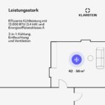 Klarstein Mobile Klimaanlage 12000 BTU WiFi Kühlen Entfeuchten Timer Fernbedienung – Bild 3