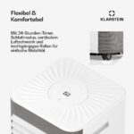Klarstein Mobile Klimaanlage Abluftschlauch WiFi Kühlen Entfeuchten Timer Fernbedienung – Bild 5