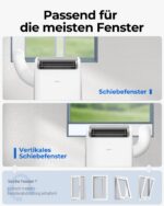 Premium Mobile Klimaanlage 12000 BTU Abluftschlauch leise Kühlen Entfeuchten Timer Fernbedienung – Bild 7