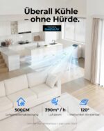 Premium Mobile Klimaanlage 12000 BTU Abluftschlauch leise Kühlen Entfeuchten Timer Fernbedienung – Bild 5