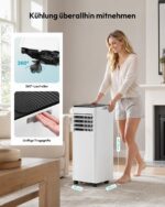 Premium Mobile Klimaanlage 9000 BTU Abluftschlauch leise Kühlen Entfeuchten Timer Fernbedienung – Bild 9