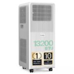 KresicoKlima Mobile Klimaanlage 13200 BTU Abluftschlauch Kühlen Entfeuchten Timer Fernbedienung
