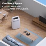 Comfee Mobile Klimaanlage 10000 BTU Abluftschlauch Kühlen Entfeuchten Timer Fernbedienung – Bild 5