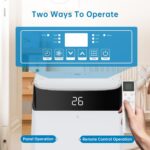 Premium Mobile Klimaanlage 12000 BTU Abluftschlauch leise Kühlen Entfeuchten Timer Fernbedienung – Bild 3