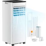 Premium Mobile Klimaanlage 9000 BTU Abluftschlauch leise Kühlen Entfeuchten Timer Fernbedienung