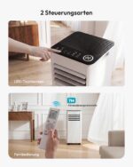 Premium Mobile Klimaanlage 9000 BTU Abluftschlauch leise Kühlen Entfeuchten Timer Fernbedienung – Bild 6