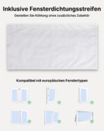 Temprium Mobile Klimaanlage 14000 BTU Abluftschlauch WiFi Kühlen Entfeuchten Timer Fernbedienung – Bild 4