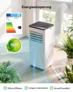 Premium Mobile Klimaanlage 9000 BTU Abluftschlauch leise Kühlen Entfeuchten Timer Fernbedienung – Bild 8