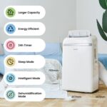 Comfee Mobile Klimaanlage 10000 BTU Abluftschlauch Kühlen Entfeuchten Timer Fernbedienung – Bild 2