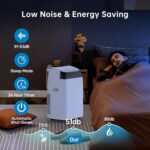 Premium Mobile Klimaanlage 12000 BTU Abluftschlauch leise Kühlen Entfeuchten Timer Fernbedienung – Bild 7