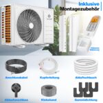 KESSER Split Klimaanlage 9000 BTU WiFi leise Kühlen Entfeuchten Timer Fernbedienung – Bild 5