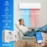 Danyon Split Klimaanlage 12000 BTU leise Kühlen Entfeuchten Timer Fernbedienung – Bild 2