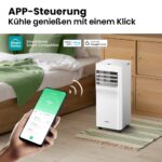 Comfee Mobile Klimaanlage 9000 BTU Abluftschlauch WiFi Kühlen Entfeuchten Timer Fernbedienung – Bild 4