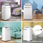 Comfee Mobile Klimaanlage 10000 BTU Abluftschlauch Kühlen Entfeuchten Timer Fernbedienung – Bild 7