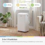 Comfee Mobile Klimaanlage 10000 BTU Kühlen Entfeuchten Timer Fernbedienung – Bild 2