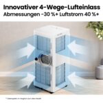 Comfee Mobile Klimaanlage 9000 BTU Abluftschlauch WiFi Kühlen Entfeuchten Timer Fernbedienung – Bild 7