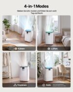 Temprium Mobile Klimaanlage 14000 BTU Abluftschlauch WiFi Kühlen Entfeuchten Timer Fernbedienung – Bild 7